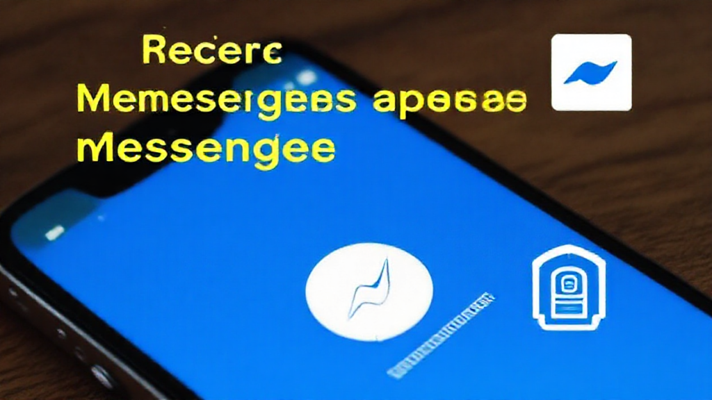 Imagem de aplicativos para recuperação de mensagens deletadas no Messenger.