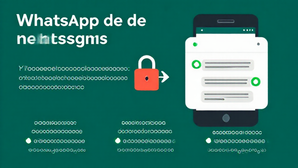 Ilustração de recuperação de mensagens no WhatsApp através de aplicativo seguro.