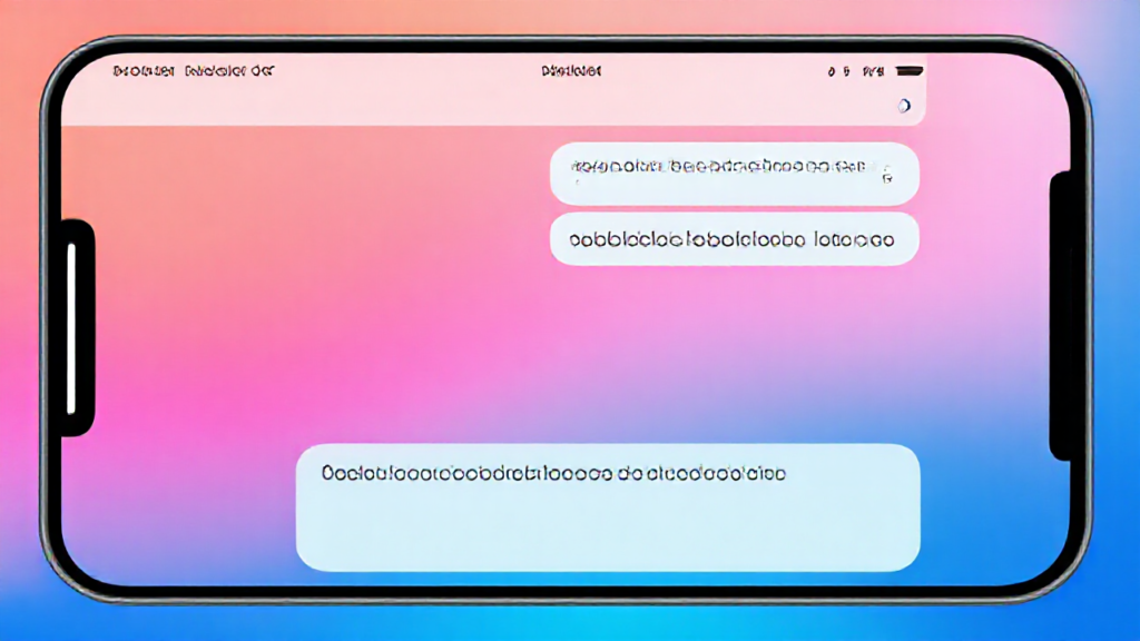 Interface do aplicativo iMessage mostrando uma lista de mensagens sincronizadas entre dispositivos Apple.