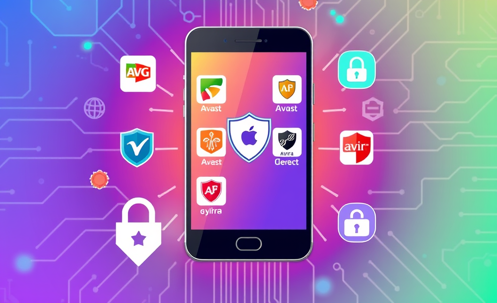 Imagem ilustrativa de um aplicativo antivírus gratuito para celular, destacando sua funcionalidade de proteção contra malware.