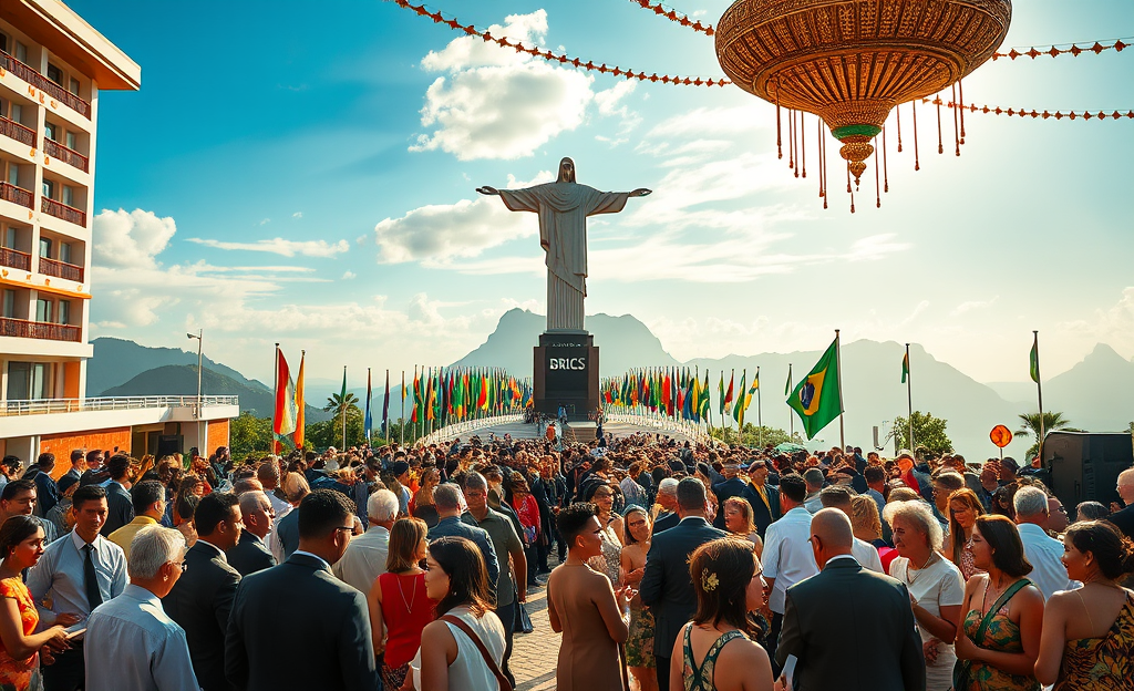 Cúpula do BRICS no Brasil: evento que movimentará R$ 70 milhões na economia local com participantes internacionais e discussões sobre inteligência artificial.