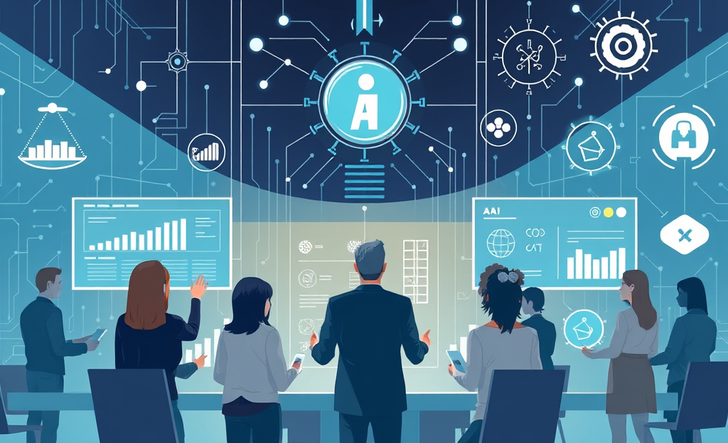Relatório sobre o uso de inteligência artificial na tomada de decisões sobre funcionários e promoções.