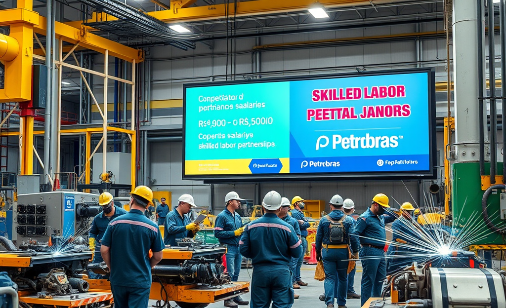 Petrobras busca parcerias para capacitar mão de obra e preencher vagas de trabalho no setor petroquímico.