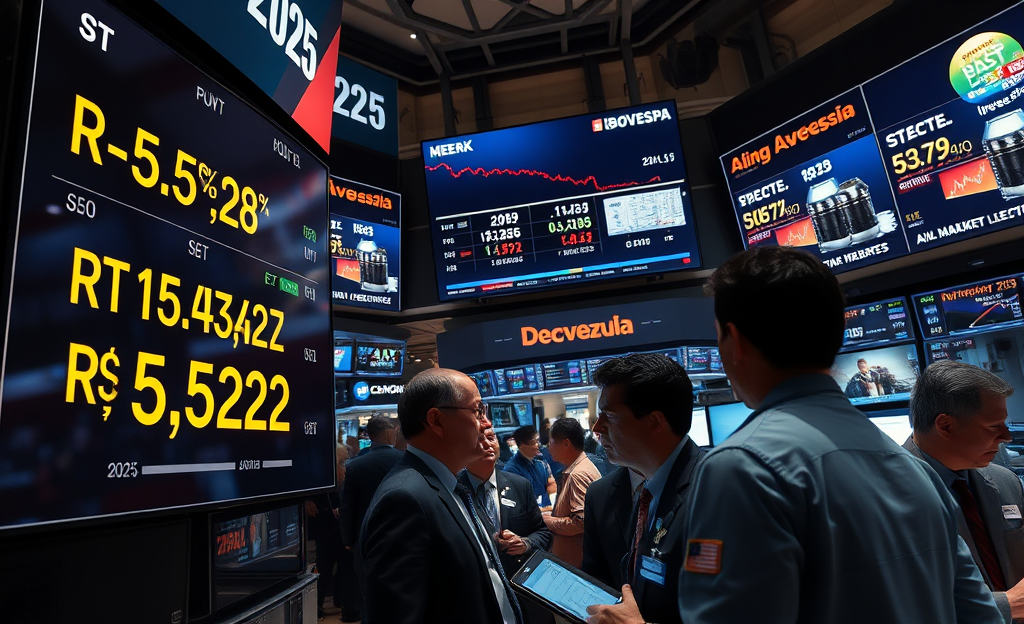 Movimentação do dólar em resposta a fatores políticos e geopolíticos.