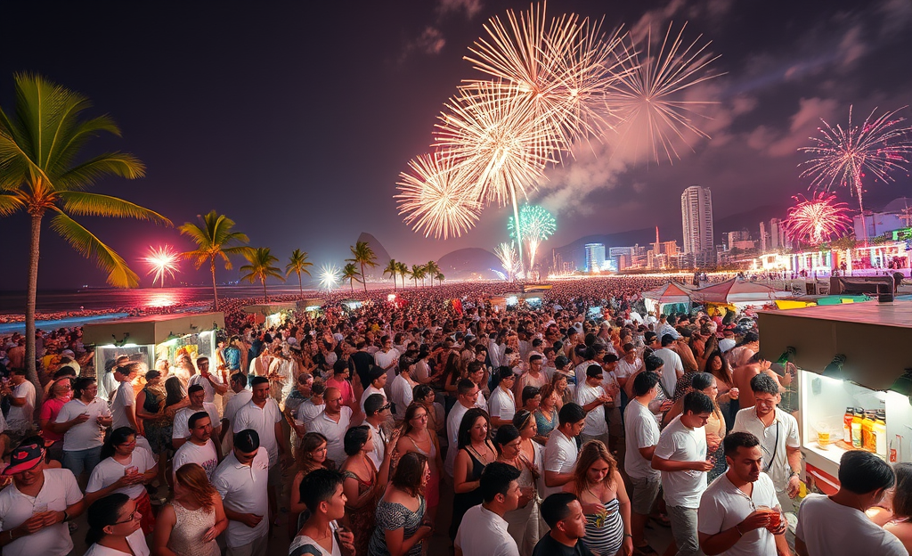 Imagem representativa do Réveillon e seu impacto econômico.