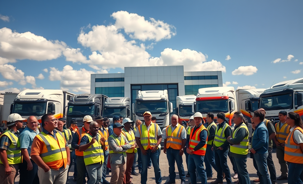 Imagem ilustrativa da nova linha de crédito para caminhões, destacando seus benefícios para o setor de transporte.