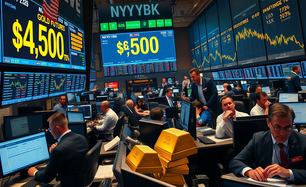 Imagem que ilustra a valorização do ouro impulsionada por incertezas econômicas e a demanda crescente de bancos centrais.