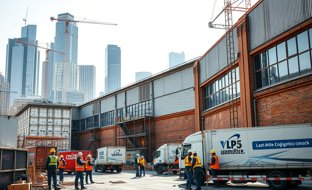 Imagem de galpões logísticos que representam a escassez de empreendimentos e a necessidade de reforma no mercado atual.