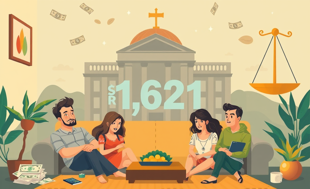 Reajuste do salário mínimo nacional para R$ 1.621 e seu impacto econômico.