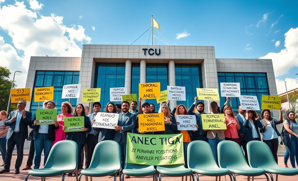 Sindicato Sinagências demanda suspensão de contratação temporária pela Aneel, questionando a legalidade e a adequação das funções permanentes.