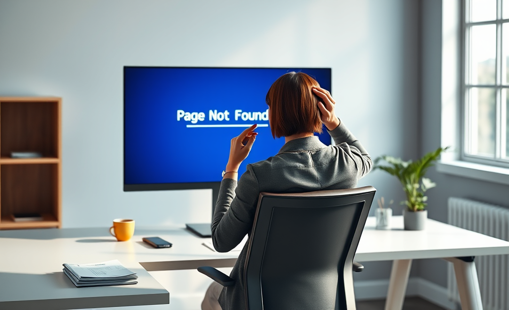 Havainnollistava kuva, joka viittaa "sivua ei löydy" -virheilmoitukseen.