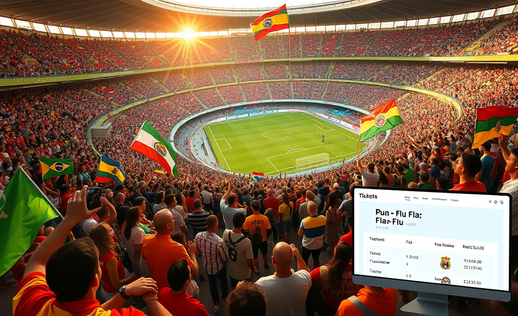 Venda de ingressos para o jogo Fla-Flu no Maracanã.