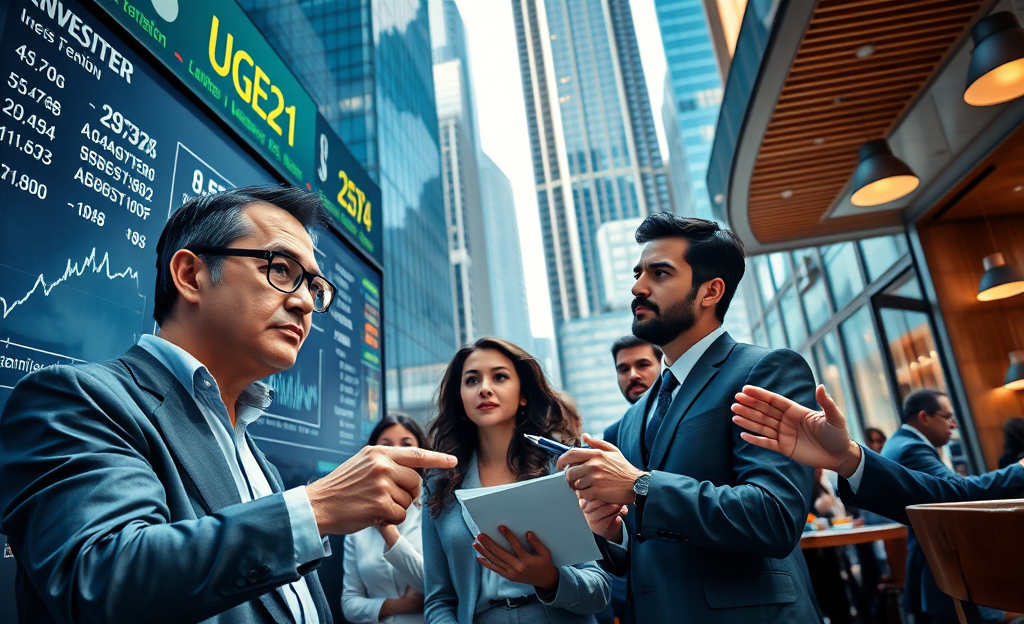 Imagem que ilustra a preocupação do mercado financeiro com a possível indicação de Guilherme Mello para a diretoria do Banco Central.