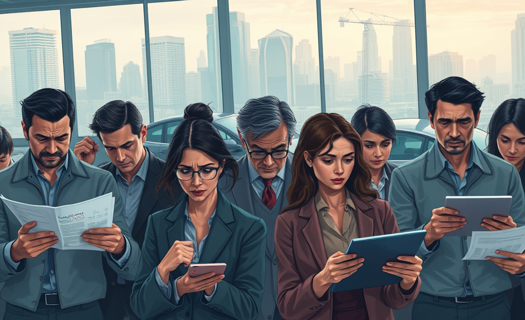 Gráfico ilustrando a fragilidade do mercado financeiro e o aumento dos riscos de empréstimos arriscados.