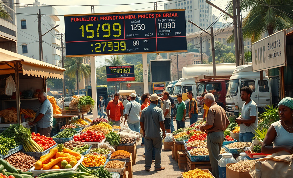 Os efeitos da guerra no Oriente Médio sobre a economia, com foco nos preços de combustíveis e sua relação com a inflação brasileira.