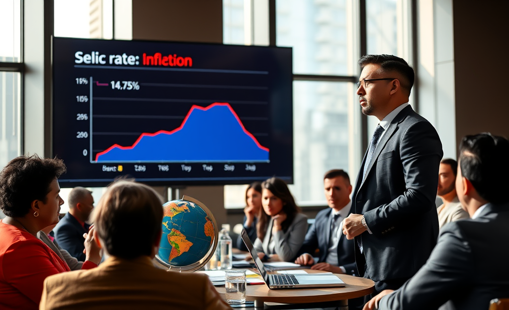 Imagem ilustrativa sobre a redução da taxa Selic e seus impactos na economia brasileira.