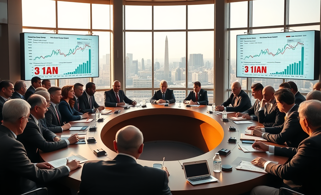 Reunião do FMI para discutir projeções econômicas globais afetadas pela guerra entre EUA e Israel contra o Irã.