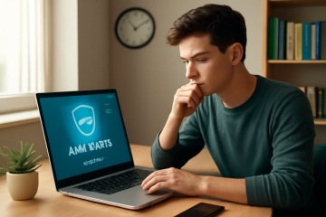 Imagem de diferentes aplicativos antivírus que garantem segurança online.